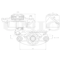Опора амортизатора задняя UNIO KHQ XJ RMP-13058 1441315553