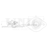 Опора амортизатора задняя UNIO 2W0 G0R 1441315554 RMP-13085