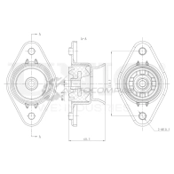 Опора амортизатора задняя UNIO 1441315556 RMP-13055 BFBM I