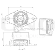 Опора амортизатора задняя UNIO RMP-13017 1441315561 LUE7 IL