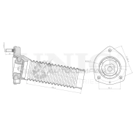 Опора амортизатора задняя левая UNIO RMP-13115 1441315566 L SFKB