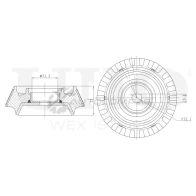 Опора амортизатора передняя UNIO RMP-13094 1441315574 TSS 70C