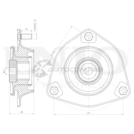 Опора амортизатора передняя UNIO RMP-13033 QKV W5MC 1441315579