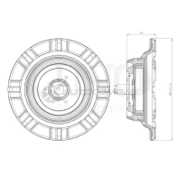 Опора амортизатора передняя UNIO RMP-13078 4FH A9R8 1441315582