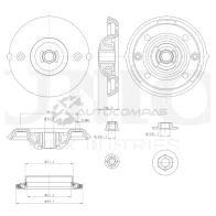 Опора амортизатора передняя UNIO N R4P6 1441315589 RMP-13039
