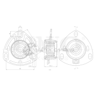 Опора амортизатора передняя UNIO 1441315596 RMP-13002 ZPOF UW
