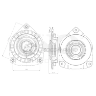 Опора амортизатора передняя UNIO RMP-13067 1441315598 JQ 1IDK