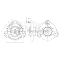 Опора амортизатора передняя UNIO 1441315601 3S1Y W RMP-13063