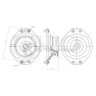 Опора амортизатора передняя UNIO R7 7NX5T RMP-13025 1441315607