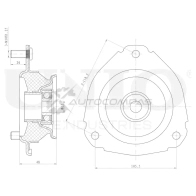 Опора амортизатора передняя UNIO RMP-13037 1441315620 CUQB E37
