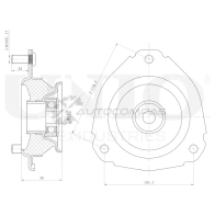 Опора амортизатора передняя UNIO GOQEM P8 1441315641 RMP-13109