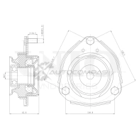 Опора амортизатора передняя UNIO R MIP4DK 1441315654 RMP-13116