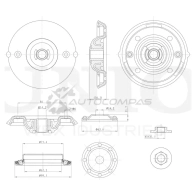 Опора амортизатора передняя UNIO RMP-13142 1441315657 Z8 4SK