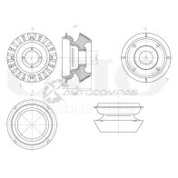 Опора амортизатора передняя UNIO RMP-13148 GVK V2 1441315667