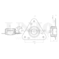 Опора амортизатора передняя UNIO 1441315671 G 9HEG RMP-13155
