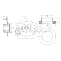 Опора амортизатора передняя (к-т) UNIO RMP-13054 1441315673 GJYW Y