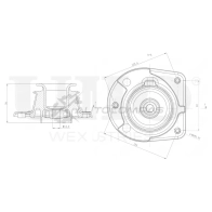 Опора амортизатора передняя левая UNIO 1441315678 RMP-13080 HJS LW