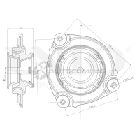 Опора амортизатора передняя правая UNIO RMP-13070 V KXC3 1441315693