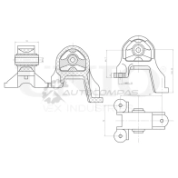Опора заднего дифференциала UNIO RMP-15104 9BR RB 1441315846