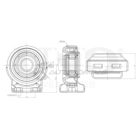 Опора карданного вала UNIO D XOR9W RMP-15177 1441315855