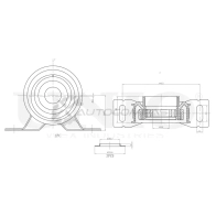Опора карданного вала UNIO RMP-15174 1441315860 44 LH5