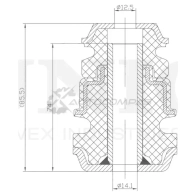 Опора рамы UNIO RMP-15001 1441315876 1ALG 4R