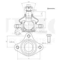 Опора шаровая передняя верхняя UNIO SSP-20021 1441315890 NG FM5SS