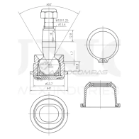 Опора шаровая передняя верхняя UNIO SSP-20119 3TI2 Z 1441315892