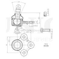 Опора шаровая передняя нижняя UNIO 1441315896 49RH O2I SSP-20040