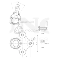 Опора шаровая передняя нижняя UNIO 1441315898 SSP-20088 QT F6BFW
