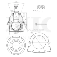 Опора шаровая передняя нижняя UNIO 084Z 004 1441315902 SSP-20127