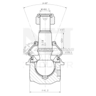 Опора шаровая передняя нижняя UNIO SSP-20087 XBLGM Y2 1441315903