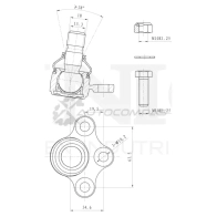 Опора шаровая передняя нижняя UNIO Y A3ZL2D 1441315904 SSP-20093