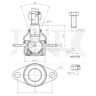 Опора шаровая передняя нижняя UNIO SSP-20092 1441315906 9SBMV N