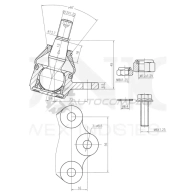 Опора шаровая передняя нижняя UNIO 1441315910 SSP-20065 GK OHU