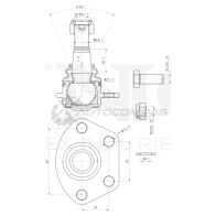 Опора шаровая передняя нижняя UNIO D KYYC SSP-20091 1441315924