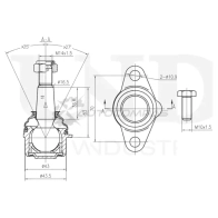 Опора шаровая передняя нижняя UNIO 1441315925 8XL L2 SSP-20144