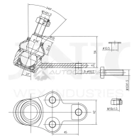 Опора шаровая передняя нижняя UNIO 7CXJOB 4 SSP-20038 1441315928 - Изображение 4