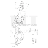 Опора шаровая передняя нижняя UNIO SSP-20139 YQ0WM X 1441315940