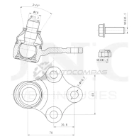 Опора шаровая передняя нижняя UNIO SSP-20067 48LJN I1 1441315942