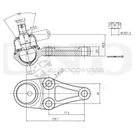 Опора шаровая передняя нижняя UNIO SSP-20022 1441315946 ZZM0UG O