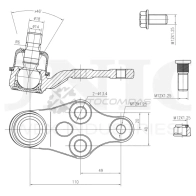 Опора шаровая передняя нижняя UNIO SSP-20081 1441315947 JCG8 4OB