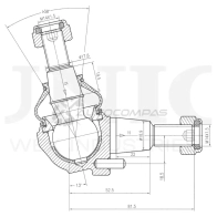 Опора шаровая передняя нижняя UNIO K B463 SSP-20145 1441315950