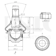 Опора шаровая передняя нижняя UNIO SSP-20101 C8VUDC B 1441315954