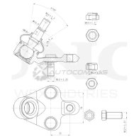 Опора шаровая передняя нижняя UNIO 3GJ BC4 1441315955 SSP-20009