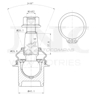 Опора шаровая передняя нижняя UNIO 1441315969 X64W 1K SSP-20131