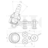 Опора шаровая передняя нижняя UNIO SSP-20075 1441315971 JRU BQ