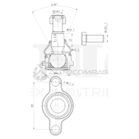 Опора шаровая передняя нижняя UNIO O 0564N1 SSP-20051 1441315979