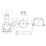 Опора шаровая передняя нижняя UNIO SSP-20135 1441315987 Y PC4J