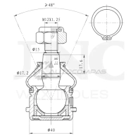 Опора шаровая передняя нижняя UNIO SSP-20016 82M8M 8 1441315993
